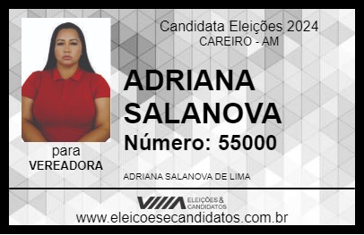 Candidato ADRIANA SALANOVA 2024 - CAREIRO - Eleições