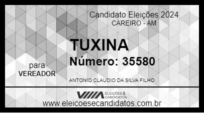 Candidato TUXINA 2024 - CAREIRO - Eleições