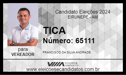 Candidato TICA 2024 - EIRUNEPÉ - Eleições