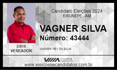 Candidato VAGNER SILVA 2024 - EIRUNEPÉ - Eleições