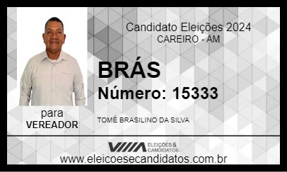 Candidato BRÁS 2024 - CAREIRO - Eleições