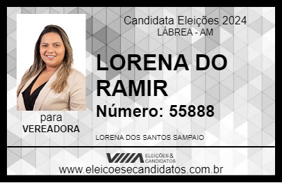 Candidato LORENA DO RAMIR 2024 - LÁBREA - Eleições