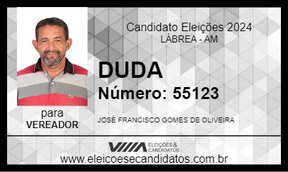 Candidato DUDA 2024 - LÁBREA - Eleições