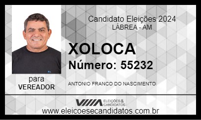 Candidato XOLOCA 2024 - LÁBREA - Eleições