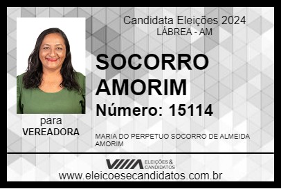 Candidato SOCORRO AMORIM 2024 - LÁBREA - Eleições