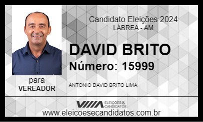 Candidato DAVID BRITO 2024 - LÁBREA - Eleições