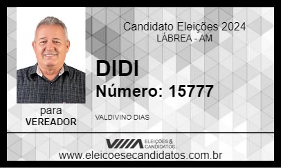 Candidato DIDI 2024 - LÁBREA - Eleições