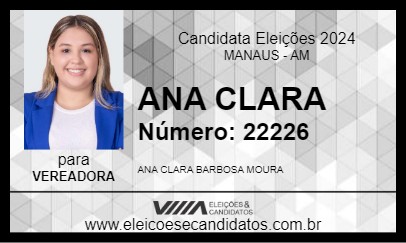 Candidato ANA CLARA 2024 - MANAUS - Eleições