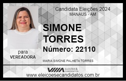 Candidato SIMONE TORRES 2024 - MANAUS - Eleições