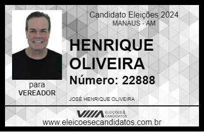 Candidato HENRIQUE OLIVEIRA 2024 - MANAUS - Eleições