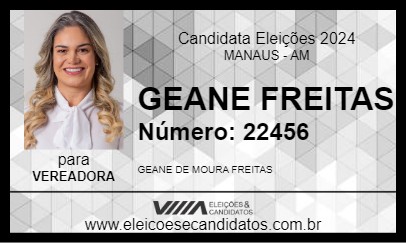 Candidato GEANE FREITAS 2024 - MANAUS - Eleições