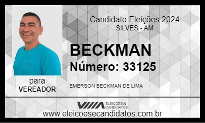 Candidato BECKMAN 2024 - SILVES - Eleições