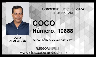 Candidato COCO 2024 - IPIXUNA - Eleições