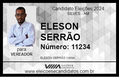 Candidato ELESON SERRÃO 2024 - SILVES - Eleições