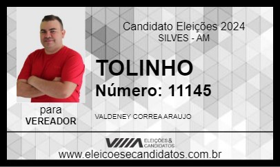 Candidato TOLINHO 2024 - SILVES - Eleições