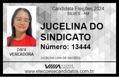 Candidato JUCELINA DO SINDICATO 2024 - SILVES - Eleições