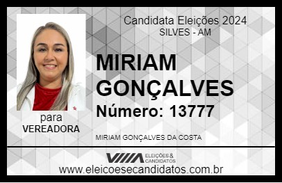 Candidato MIRIAM GONÇALVES 2024 - SILVES - Eleições