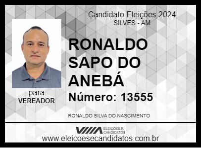 Candidato RONALDO SAPO DO ANEBÁ 2024 - SILVES - Eleições