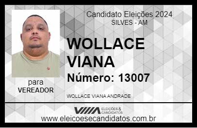 Candidato WOLLACE VIANA 2024 - SILVES - Eleições