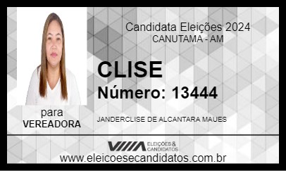 Candidato CLISE 2024 - CANUTAMA - Eleições