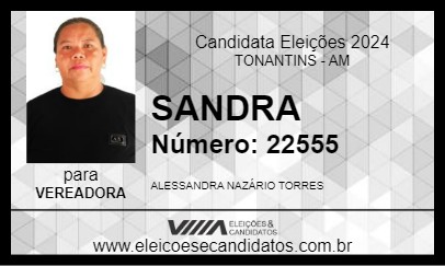 Candidato SANDRA 2024 - TONANTINS - Eleições