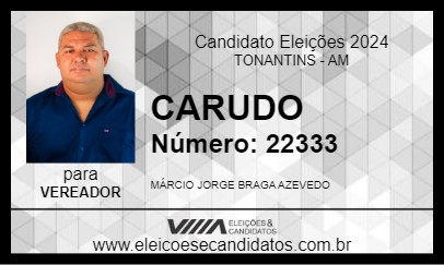 Candidato CARUDO 2024 - TONANTINS - Eleições