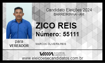 Candidato ZICO REIS 2024 - BARREIRINHA - Eleições