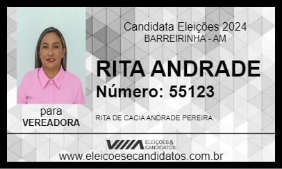 Candidato RITA ANDRADE 2024 - BARREIRINHA - Eleições