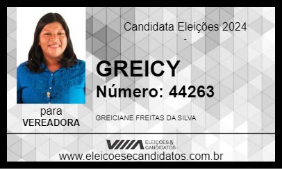 Candidato GREICY 2024 - TONANTINS - Eleições