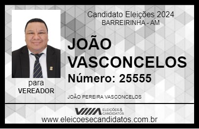 Candidato JOÃO VASCONCELOS 2024 - BARREIRINHA - Eleições