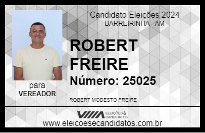 Candidato ROBERT FREIRE 2024 - BARREIRINHA - Eleições