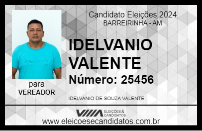 Candidato IDELVANIO VALENTE 2024 - BARREIRINHA - Eleições