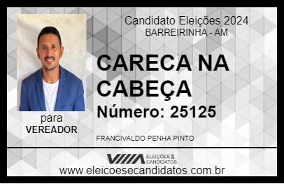 Candidato CARECA NA CABEÇA 2024 - BARREIRINHA - Eleições