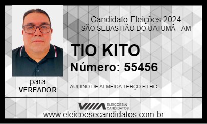 Candidato TIO KITO 2024 - SÃO SEBASTIÃO DO UATUMÃ - Eleições