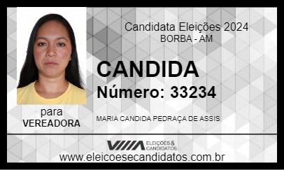 Candidato CANDIDA 2024 - BORBA - Eleições