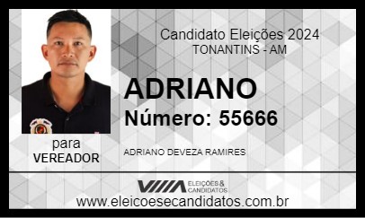 Candidato ADRIANO 2024 - TONANTINS - Eleições