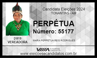 Candidato PERPÉTUA 2024 - TONANTINS - Eleições