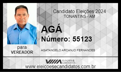 Candidato AGÁ 2024 - TONANTINS - Eleições