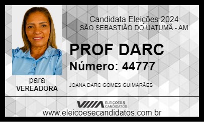 Candidato PROF DARC 2024 - SÃO SEBASTIÃO DO UATUMÃ - Eleições