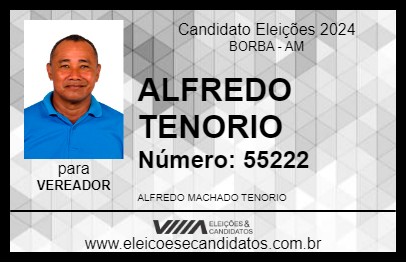 Candidato ALFREDO TENORIO 2024 - BORBA - Eleições