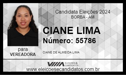 Candidato CIANE LIMA 2024 - BORBA - Eleições