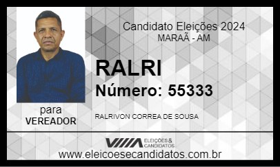 Candidato RALRI 2024 - MARAÃ - Eleições