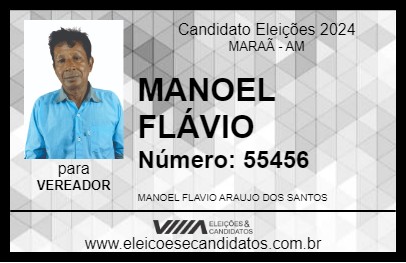 Candidato MANOEL FLÁVIO 2024 - MARAÃ - Eleições