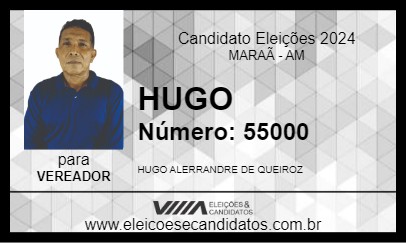 Candidato HUGO 2024 - MARAÃ - Eleições