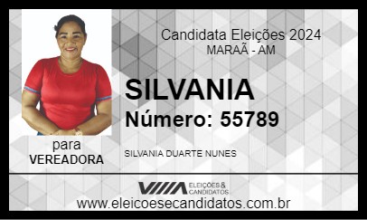 Candidato SILVANIA 2024 - MARAÃ - Eleições