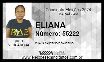 Candidato ELIANA 2024 - MARAÃ - Eleições