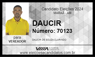 Candidato DAUCIR 2024 - MARAÃ - Eleições