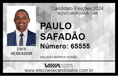 Candidato AMILSON CANTOR 2024 - NOVO ARIPUANÃ - Eleições