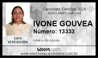 Candidato IVONE GOUVEA 2024 - NOVO ARIPUANÃ - Eleições