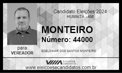 Candidato MONTEIRO 2024 - HUMAITÁ - Eleições